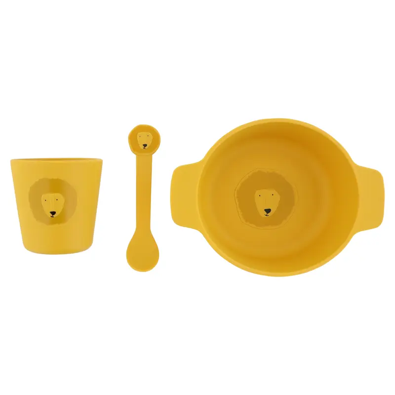 Set Pappa Set Primo Pasto Mr. Lion - Silicone First Meal Set (96-433)