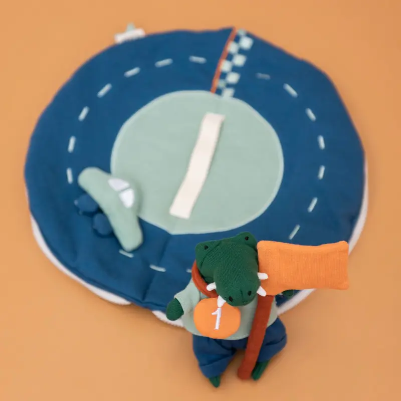 SET PISTA AUTO STOFFA, GIOCO DA VIAGGIO