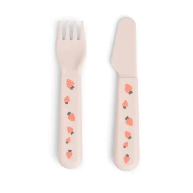 Set Posate Da Apprendimento 100% PP Alimentare - Cipria