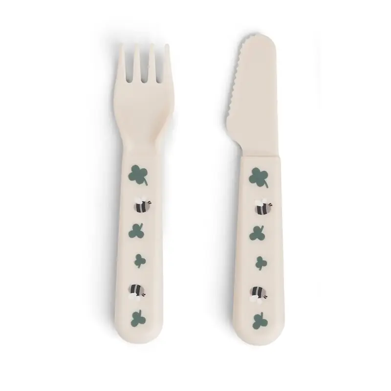 Set Posate Da Apprendimento 100% PP Alimentare - Sabbia