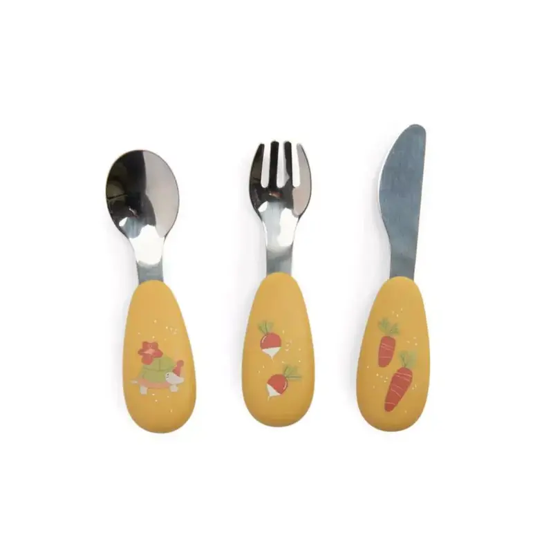 Set Posate Moulin Roty Trois Petits Lapins