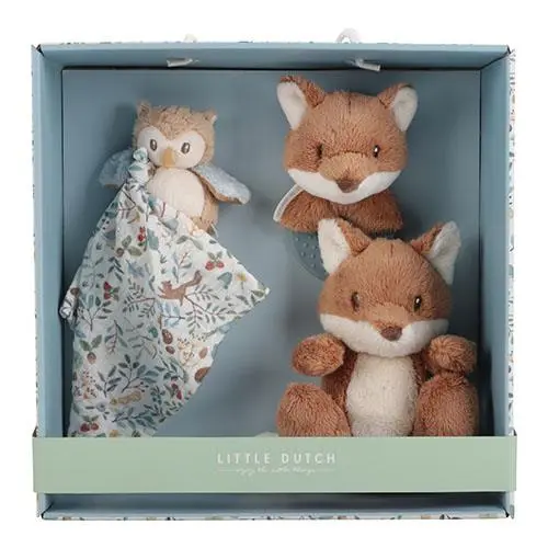 Set Regalo Nascita Forest Friends Sonaglino Doudou Peluche - Gift Set Forest Friends Gift Box