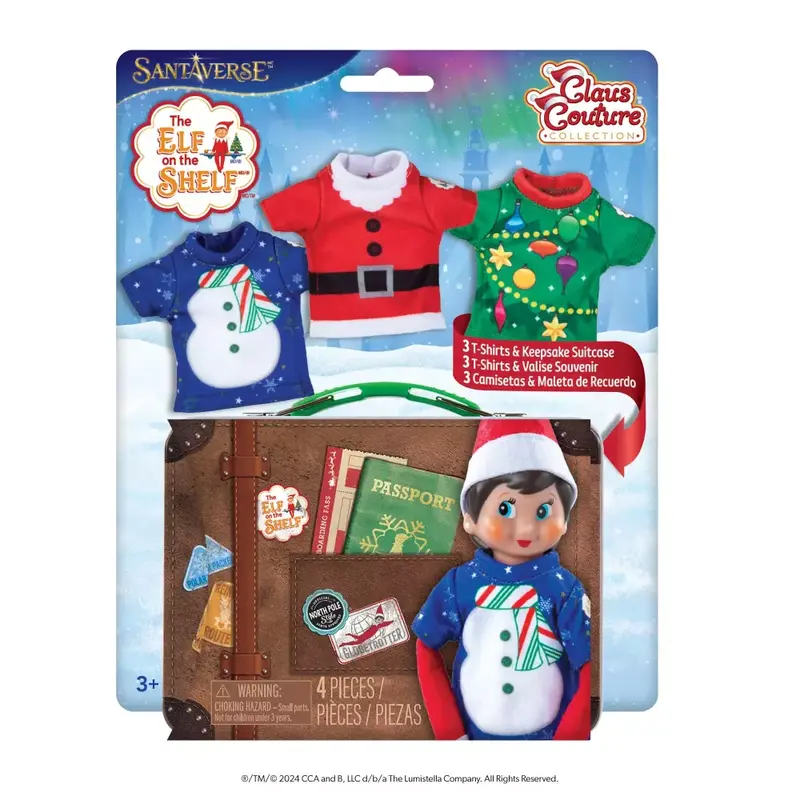 Set Valigia e Magliette The Elf on the Shelf