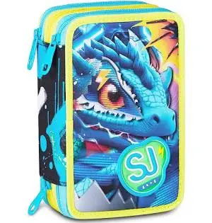Seven Astuccio 3 Zip Sj Gang Metal Dragon Boy