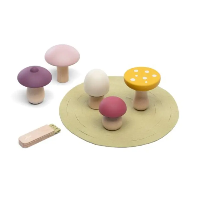 Sevi by Trudi Playset in Legno Mix & Match Funghetti