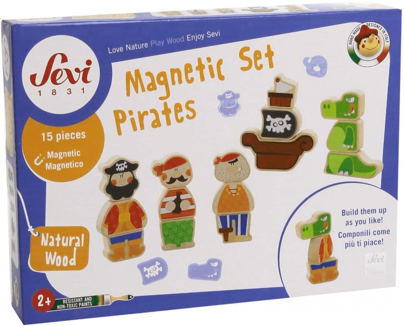 Sevi Puzzle Magnetico in Legno dei Pirati