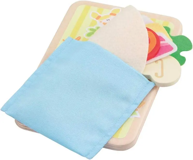 Sevi Set Piadina in Legno, Cibo e Accessori Cucina Giocattolo 24 Pezzi - Trudi