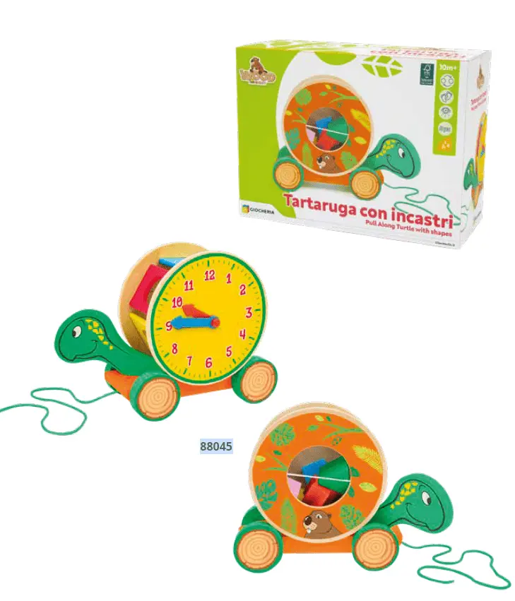 Sevi Tartaruga Cercaforme, Gioco in legno per bambini - Trudi