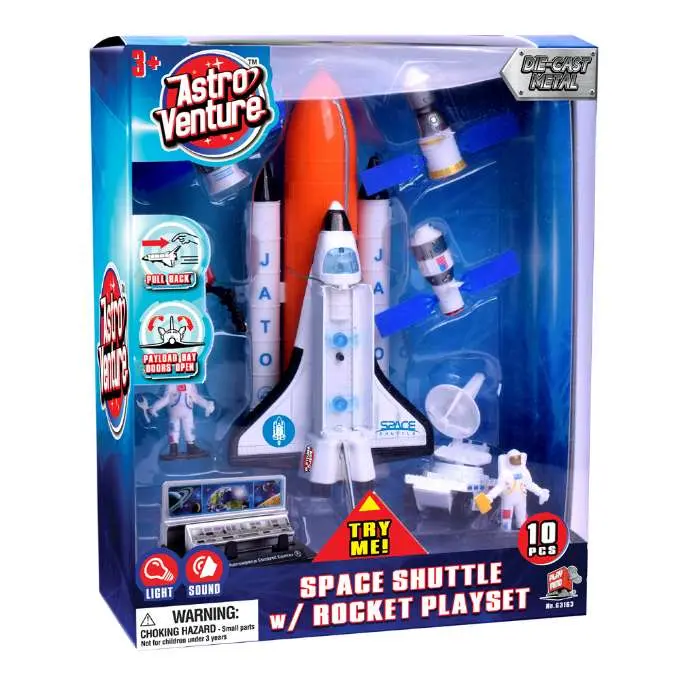 Shuttle con Razzo Spaziale Luci e Suoni