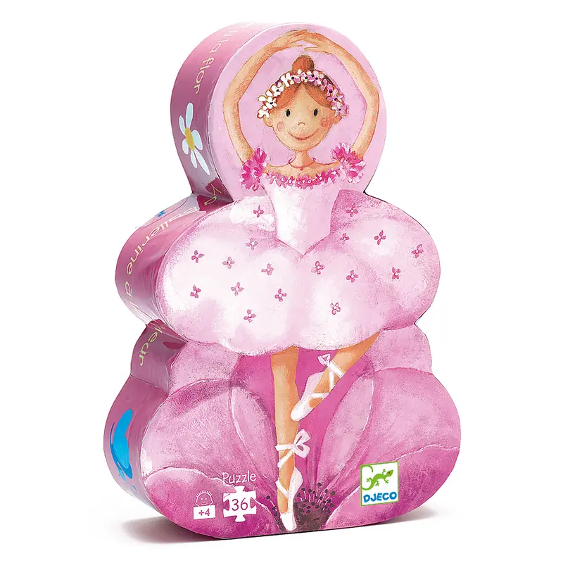 Silhouette Puzzle Djeco - Ballerina 36 pezzi