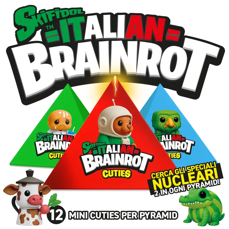 Skifidol Italian Brainrot - Pyramid con 12 mini cuties