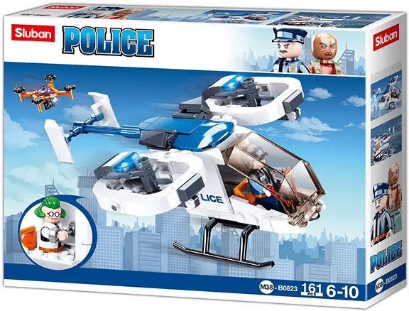 Sluban Costruzioni, Elicottero della Polizia con Drone e Prigioniero