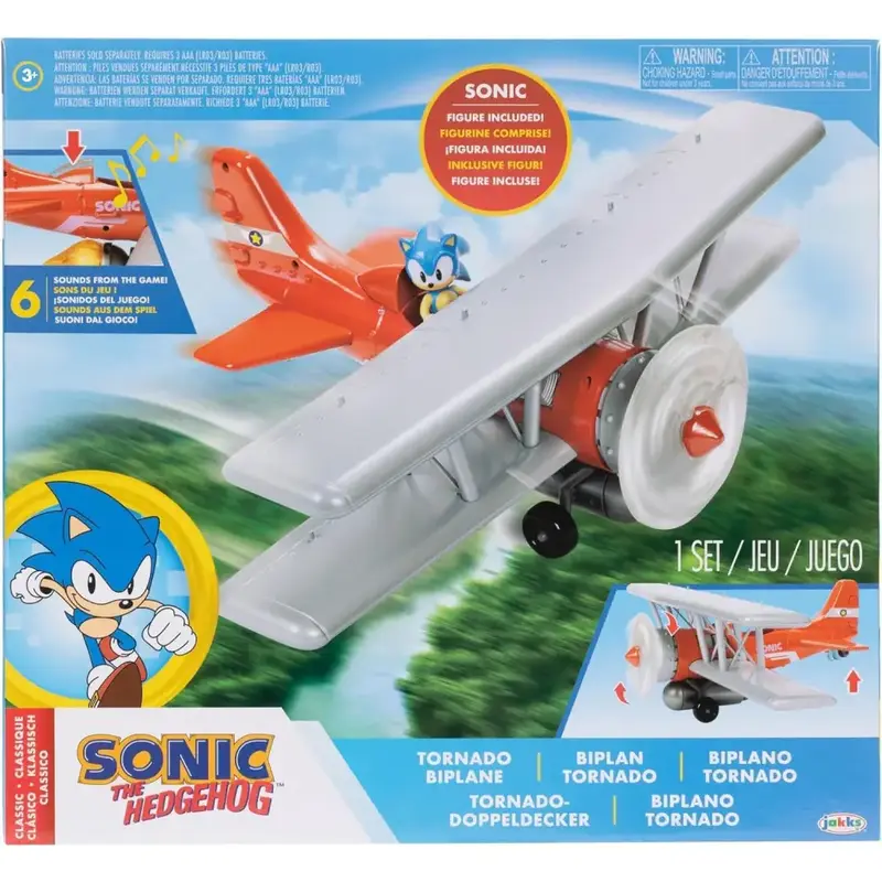Sonic Aereo Biplano Tornado con Suoni