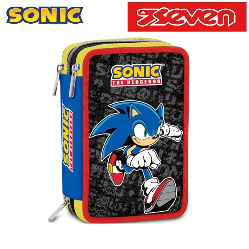 Sonic Astuccio 3 Zip che include 45 pezzi - Seven