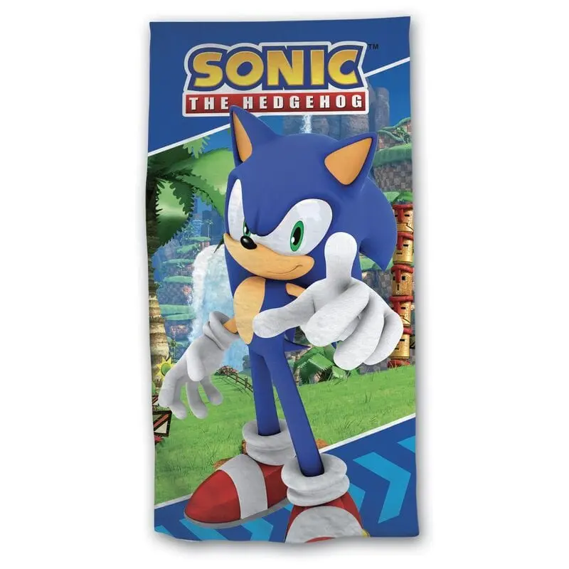 Sonic Telo Mare per Bambini in Microfibra 140 x 70 cm