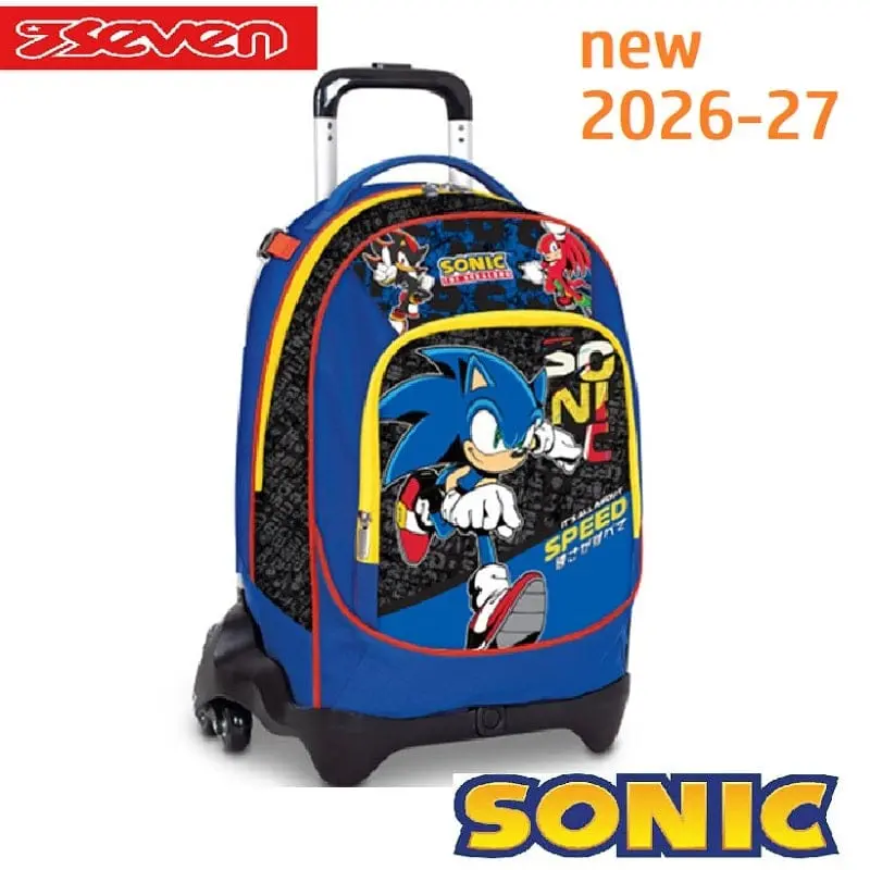 Sonic Trolley Seven 3 Ruote Staccabile adatto a Scuola Elementare e Media versione 2026-27