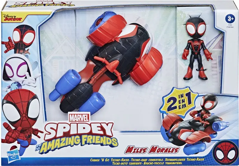 Spiderman Amazing Friends, Miles Morales Techno Racer 2 in 1