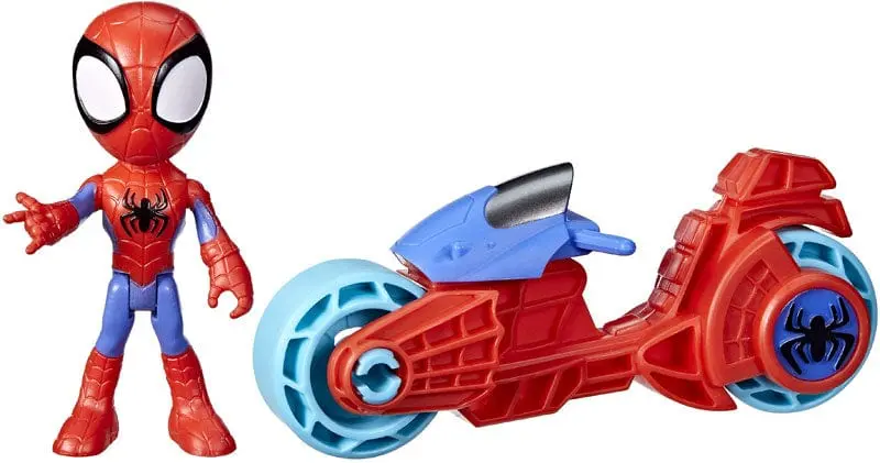 Spiderman Amazing Friends, Moto con Personaggio