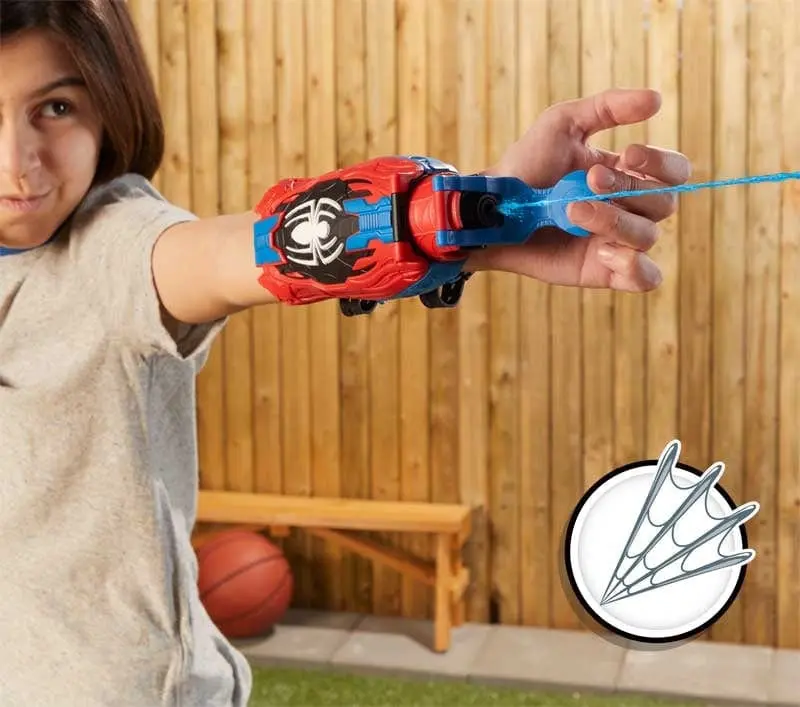 Spiderman Guanto Spara ragnatele Real Webs, Blaster 2 in 1