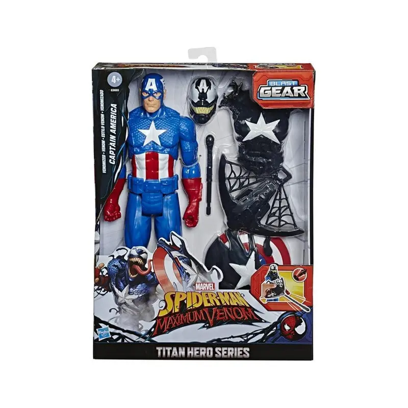 Spiderman Maximum Venom, Avengers Titan Hero Captain America E8683