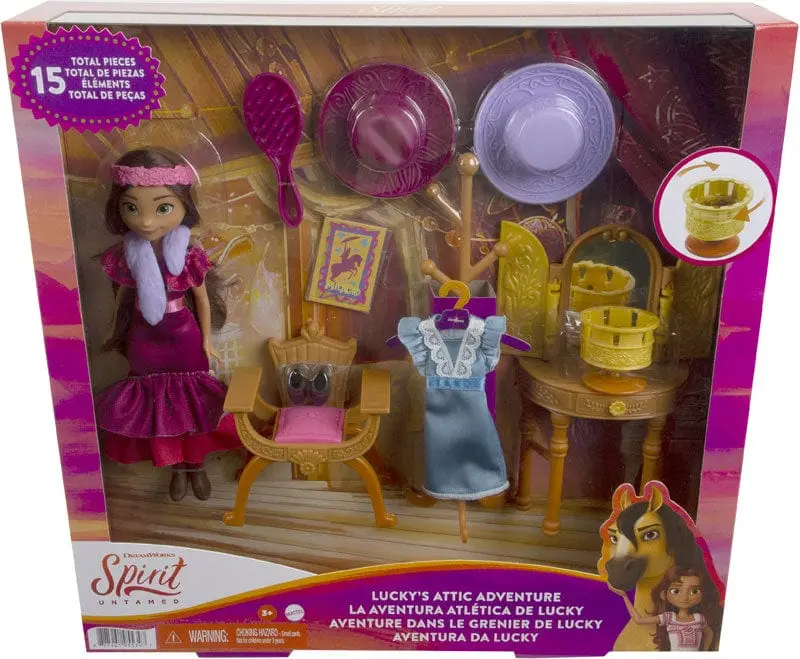Spirit playset soffitta di Lucky con Bambola e accessori