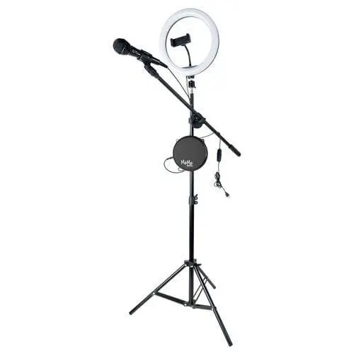 Stage Microfono Wireless con Amplificatore e Flash Light Ring - MeMe Music