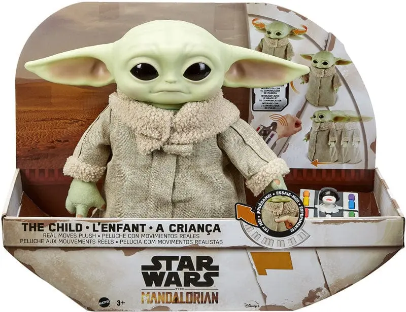Star Wars Peluche Interattivo Baby Yoda, The Mandalorian con Suoni e Movimenti
