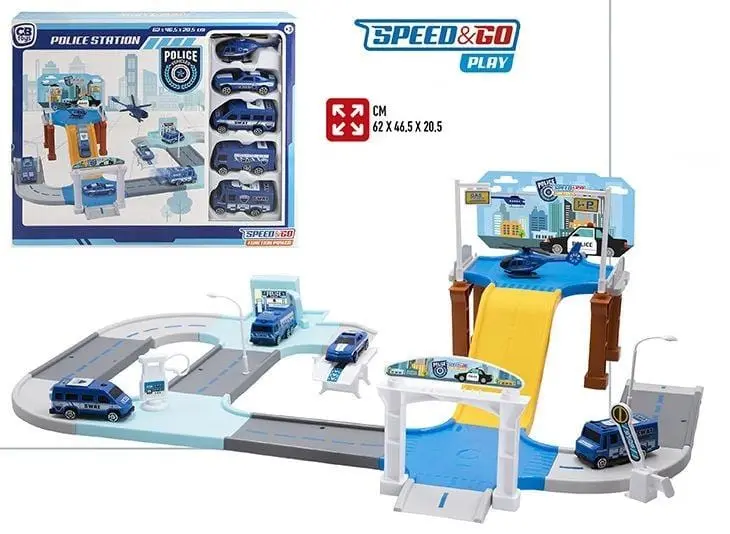 Stazione di Polizia con Veicoli