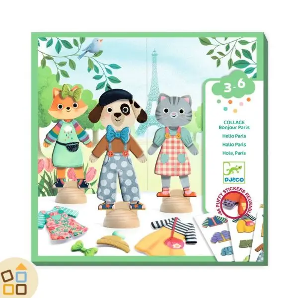 STICKERS RIPOSIZIONABILI, ANIMALI DA VESTIRE