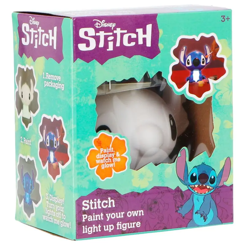 Stitch Lampada da Decorare, set Pittura con personaggio che si Illumina a Led