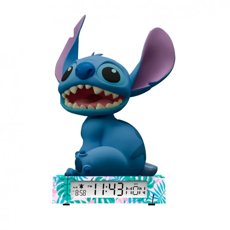 STITCH Sveglia digitale con datario Stitch e luce notturna 3D