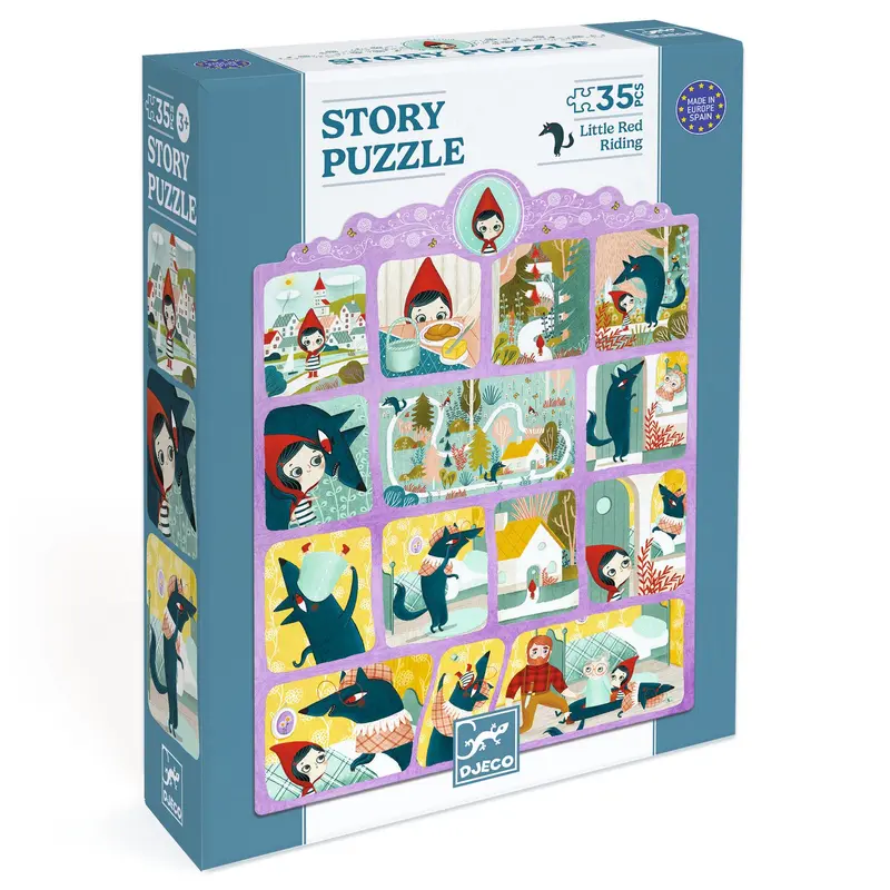 Story Puzzle Cappuccetto Rosso 35 Pcs - Story Puzzle Little Red Riding Hood