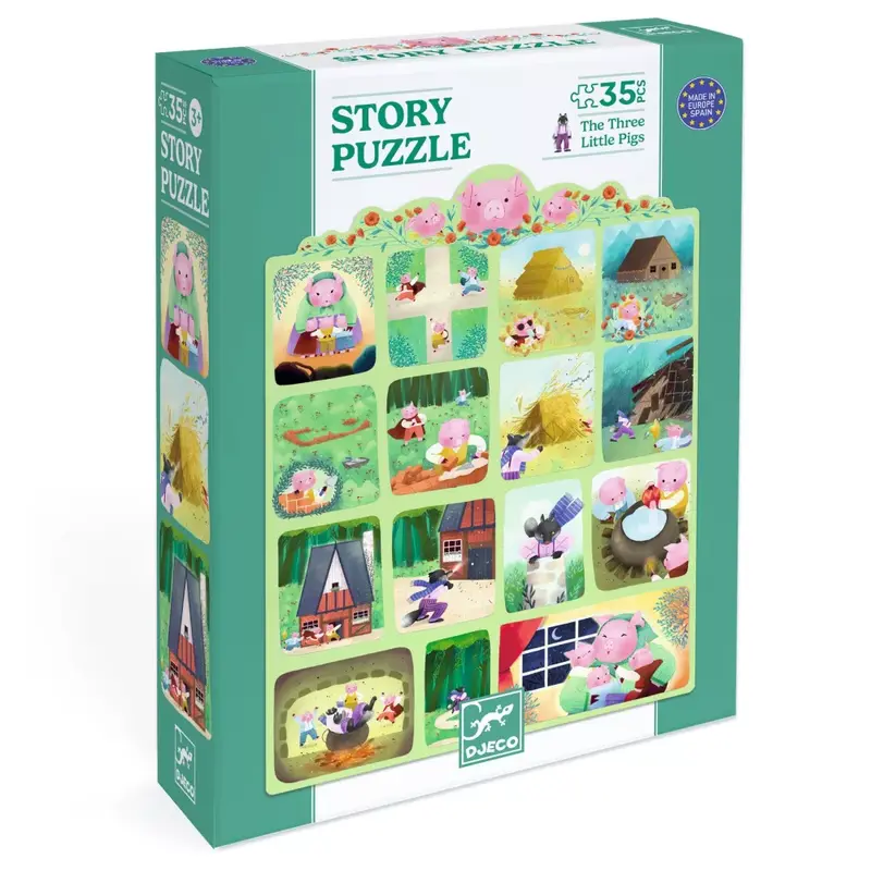 Story Puzzle I Tre Porcellini Djeco