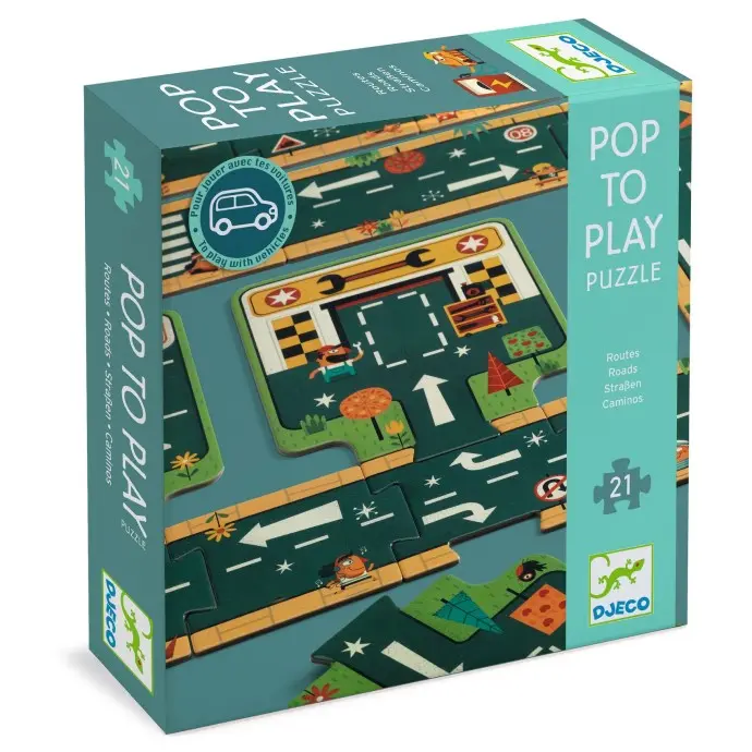 Strade - Puzzle gigante Djeco 21 pz