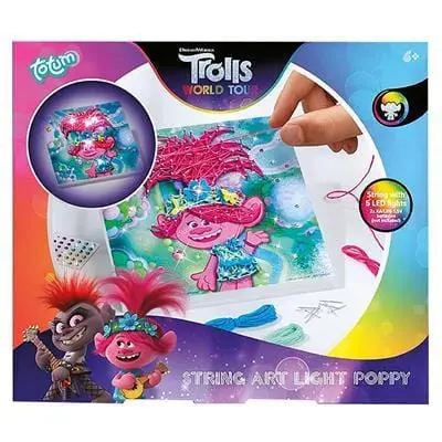 String Art Poppy | Set Decoro con Led Trolls