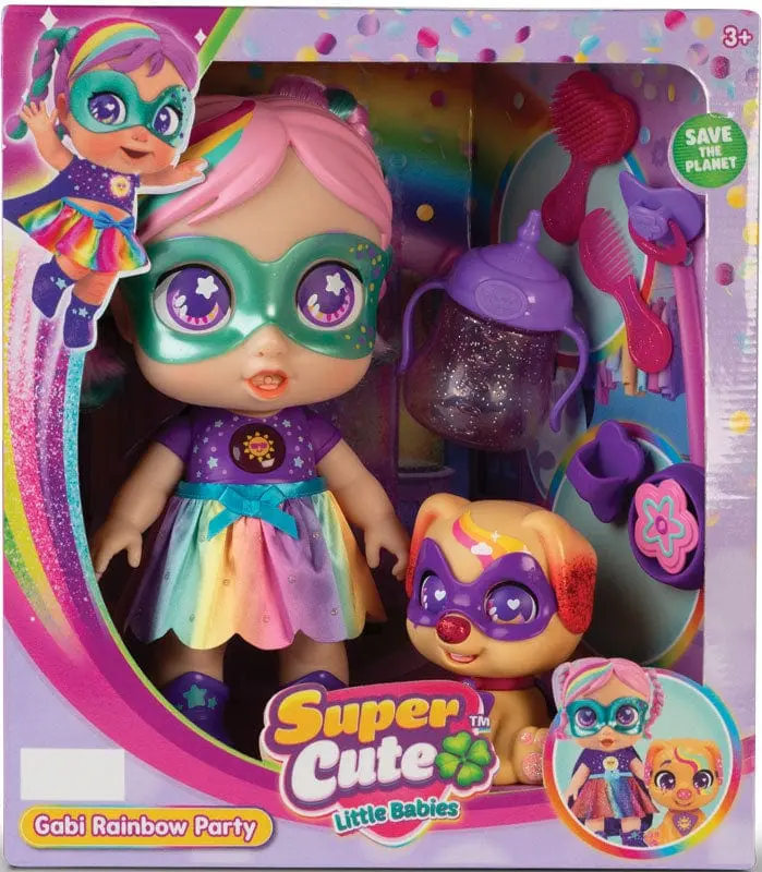 Super Cute Rainbow Party, Bambola interattiva con cucciolo