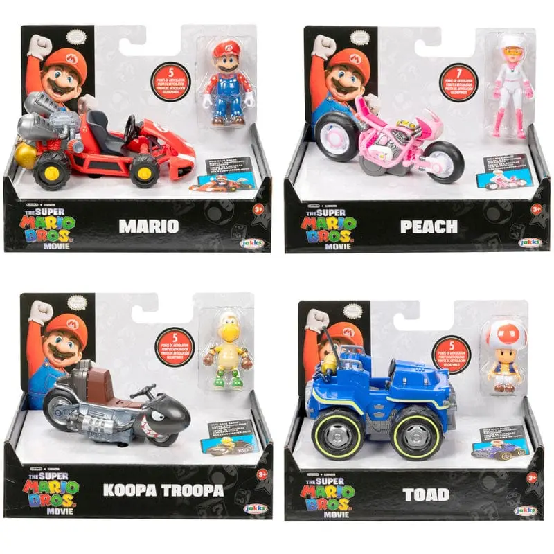 Super Mario Veicoli con Personaggio Assortiti