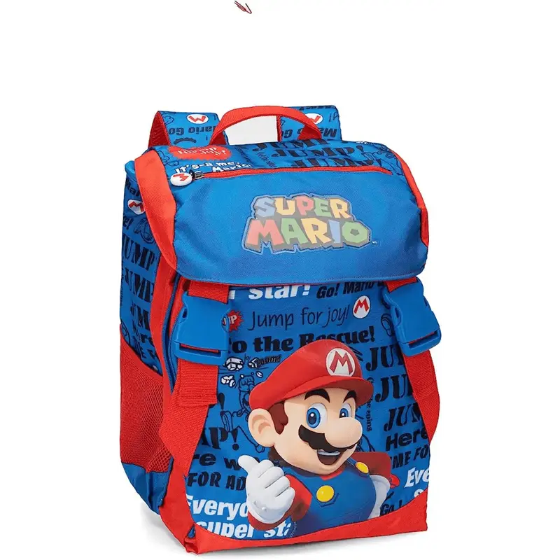 Supermario Zaino Scuola Estensibile