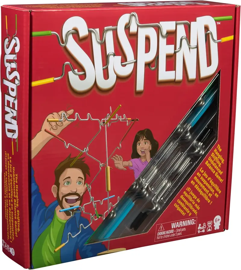 Suspend - Family game di equilibrio con 24 barre e base in legno