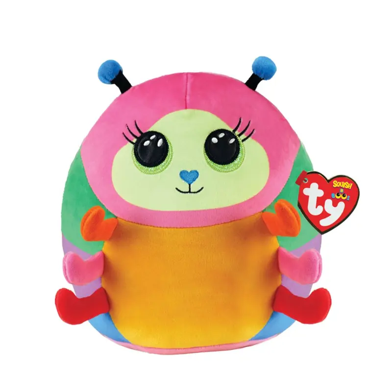 T39237 Ty - Squish a Boos - Cuscino peluche Bruco - Nessa 22 cm