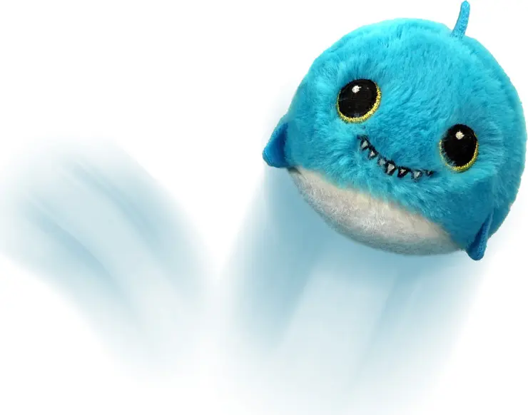 T83007 Ty - Beanie Bouncers Peluche Rimbalzante Fins Squalo Azzurro Morbido