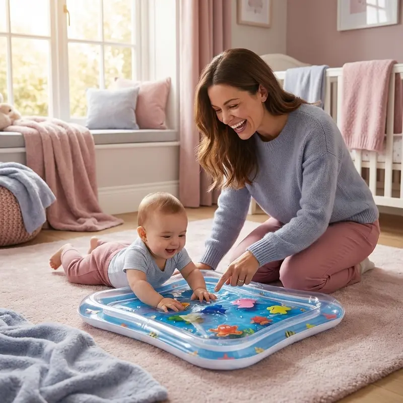 Tappetino ad Acqua – Tempo a Pancia in Giù per Bambini