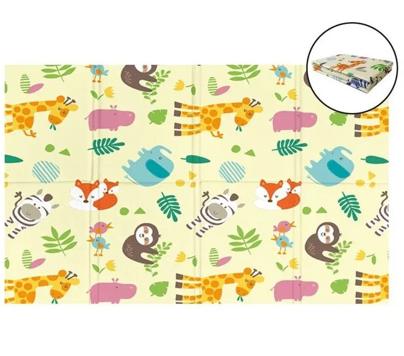 Tappeto Morbido per Bambini 200x150cm Pieghevole