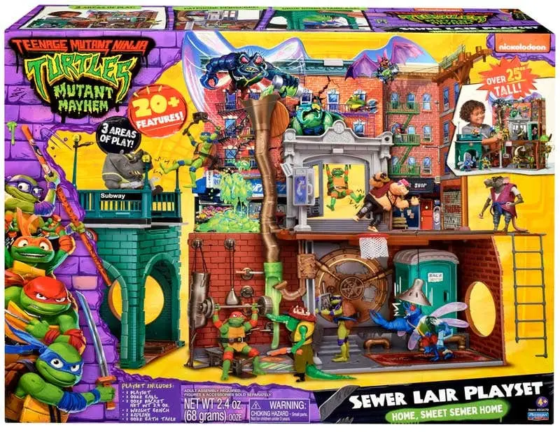 Tartarughe Ninja Caos Mutante, Playset Tana di Fogna