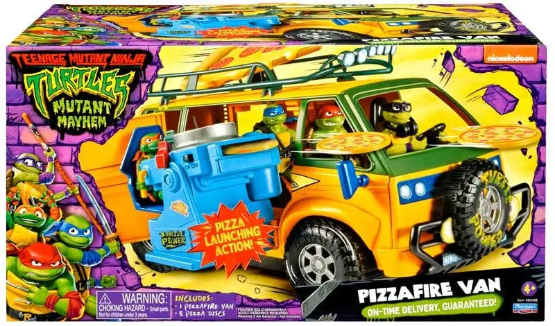 Tartarughe Ninja Pizza Fire Van, Veicolo Spara Pizze Motorizzato
