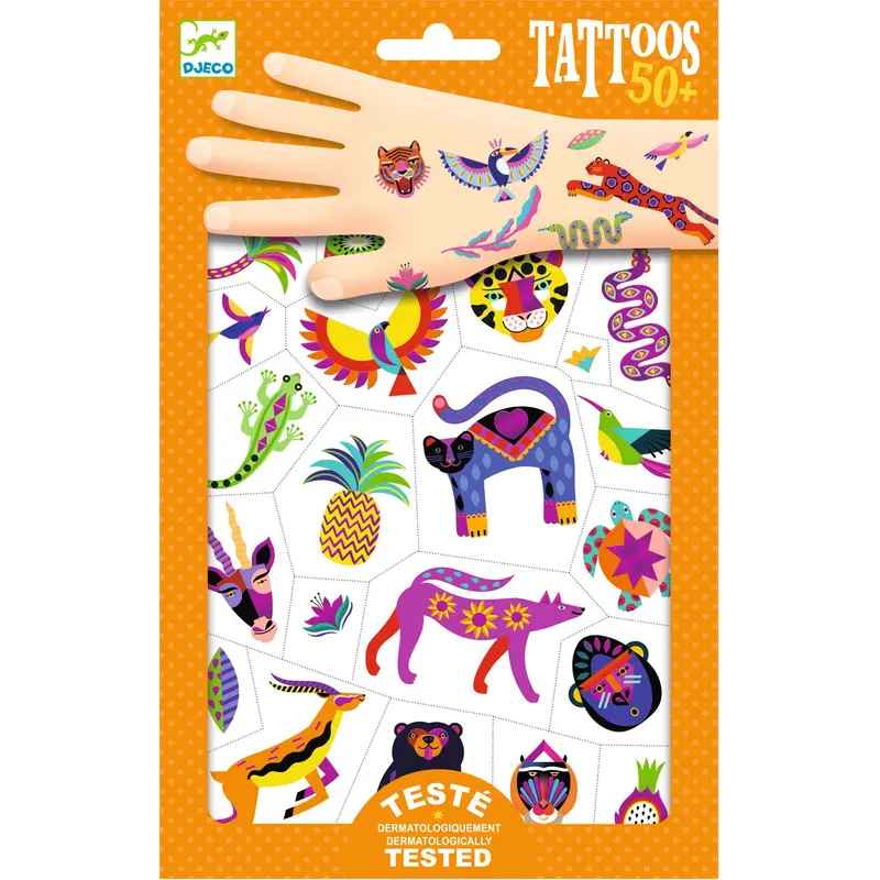 Tatuaggi Temporanei - Animali Selvatici