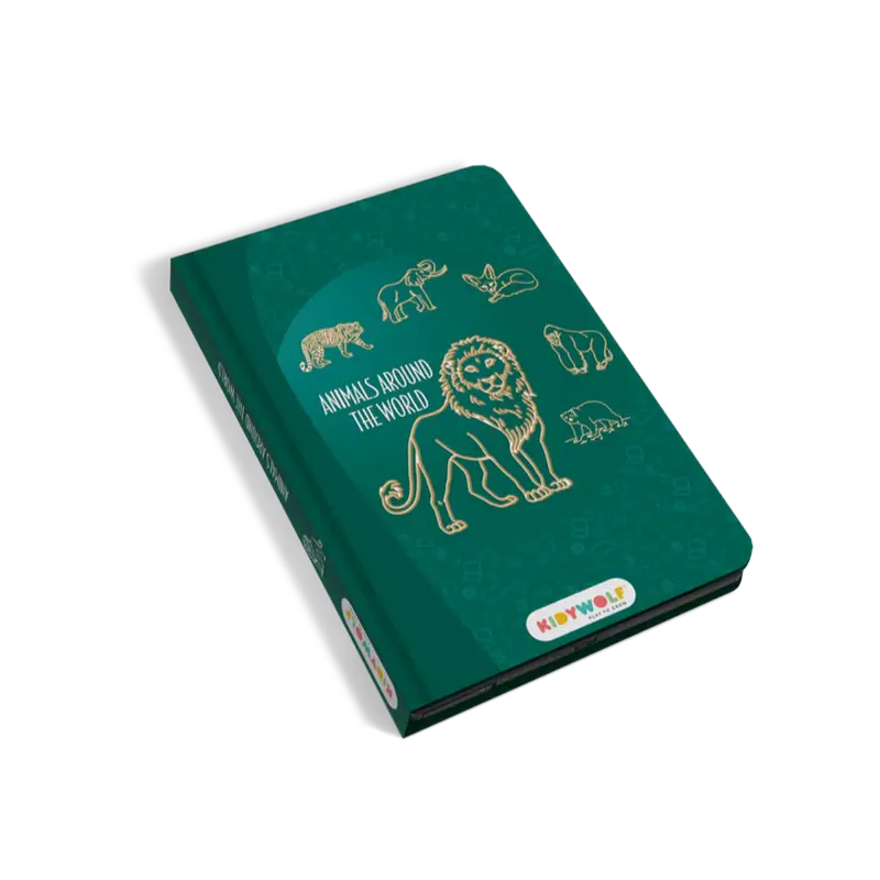 Tavoletta da Disegno Kidydraw Mini Animali Intorno al Mondo Lavagna Lcd - Kidydraw-Mini Drawing Tablet Animals Around the World (KIDYDRAWMINI-AAW)
