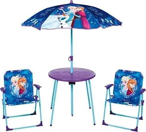 Tavolo con Sedie e Ombrellone Disney Frozen