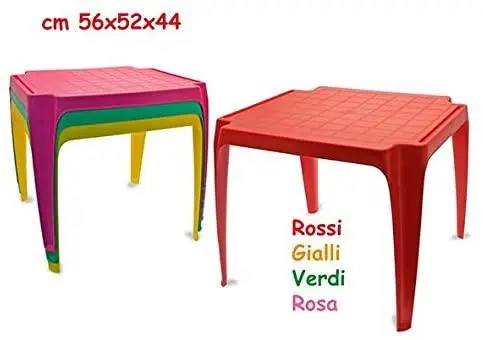 Tavolo In Plastica 4 Colori
