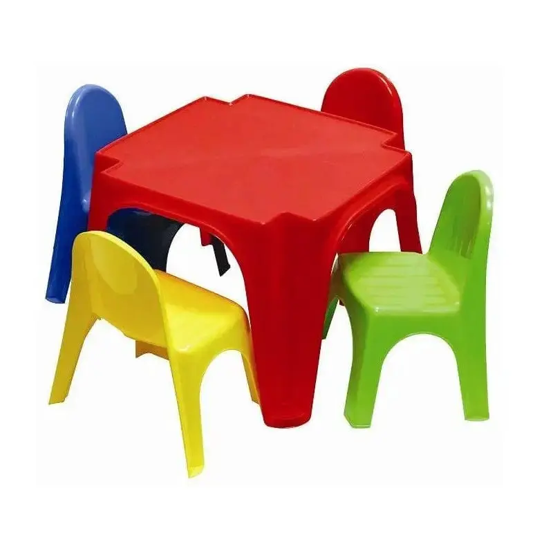 Tavolo per Bambini con 4 sedie, Tavolino da Picnic